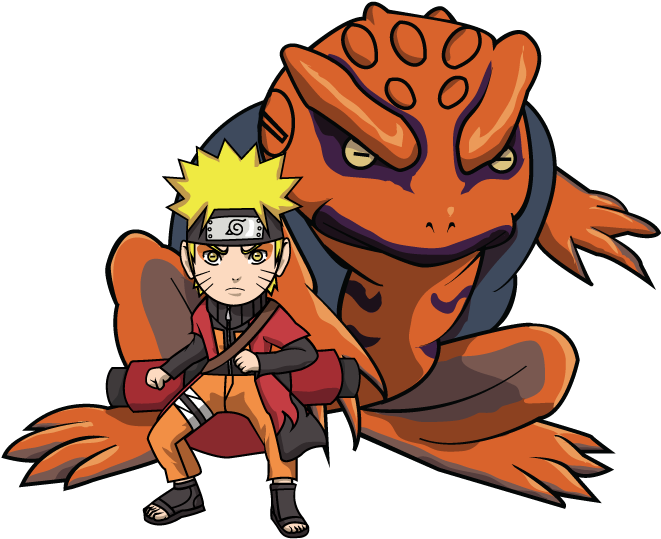 Sage Mode Gamakichi By Meliss - Naruto Sage Mode Chibi (769x597)
