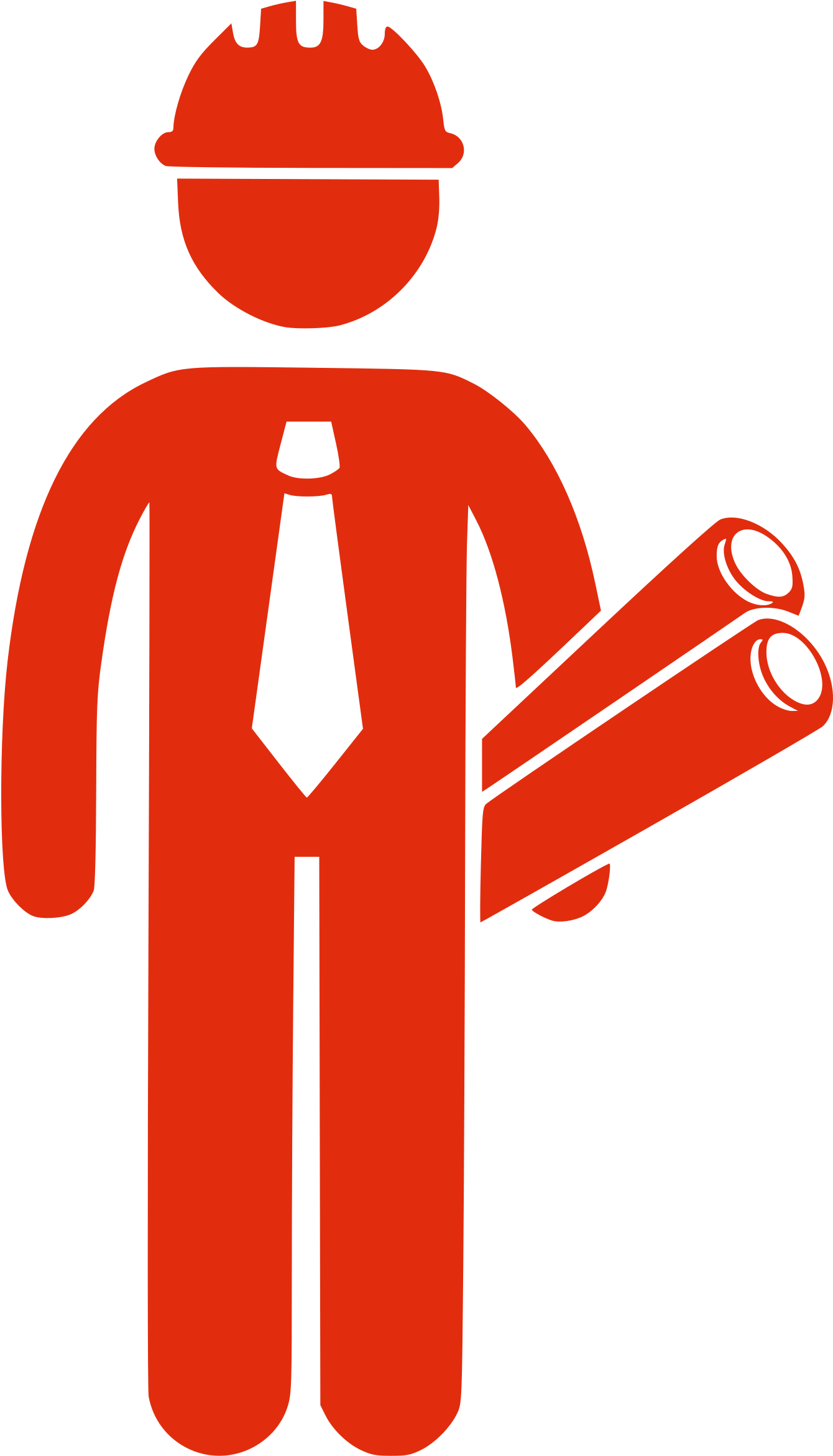 Silhouettes - Silhouette Construction Man (2400x2400)