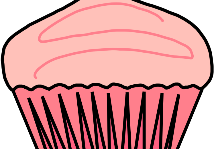 Pink Cupcake Clipart - Cupcake (900x520)
