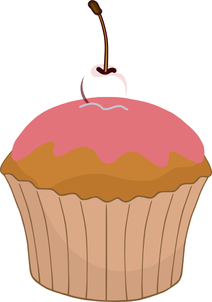 Blue Muffins Clipart (420x598)