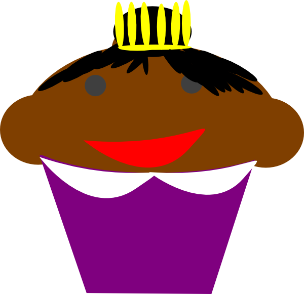 Cupcake By Al Clip Art At Clker - Clip Art (600x581)