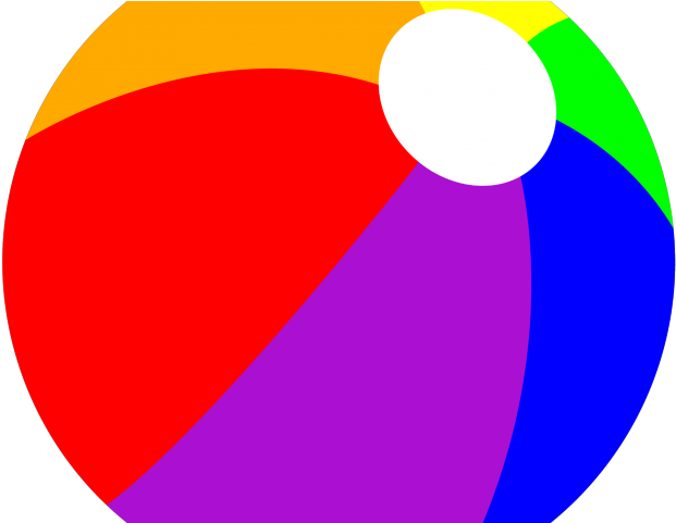 Beachball Cliparts - Beach Ball Transparent Clipart (640x480)