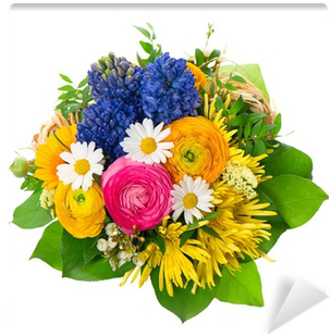 Beautiful Bouquet Of Colorful Spring Flowers Wall Mural - Friendship Day 2017 Quotes In Telugu (400x400)
