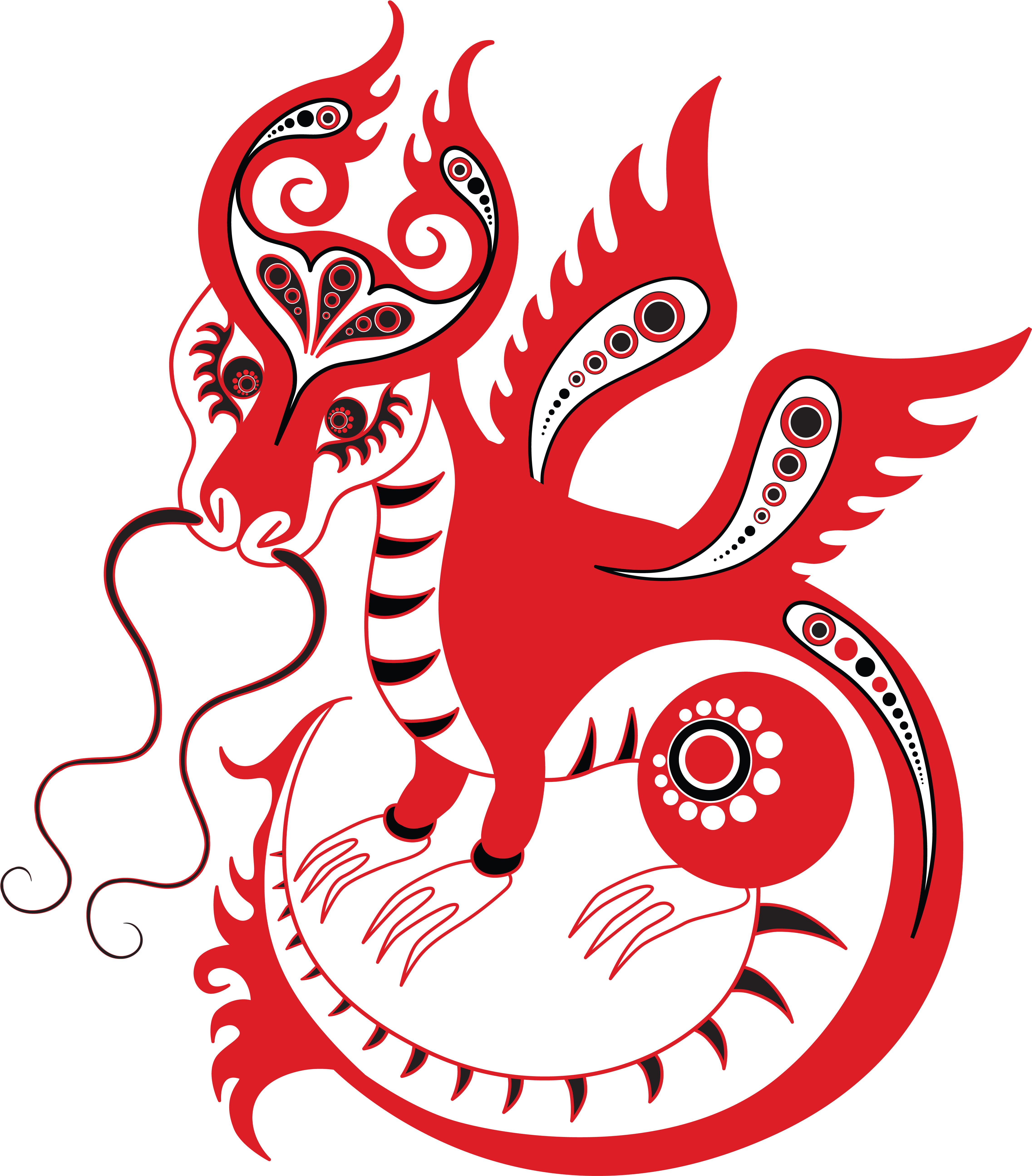Chinese Dragon Chinese Zodiac Chinese New Year Clip - Chinese Dragon Chinese Zodiac Chinese New Year Clip (4560x5450)