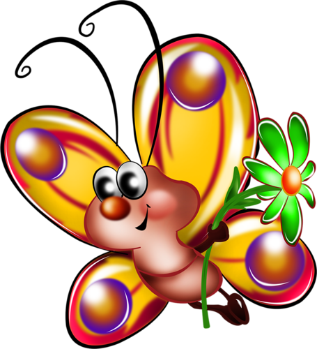 Butterflies Set3 144 - Бабочки Картинки Детские (455x500)