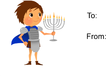 A Sparkling Menorah Lights Up This Printable Hanukkah - Hanukkah (501x286)