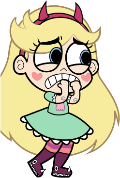 Creature Capture Star Scared - Star Vs The Forces Of Evil Star Png (250x500)