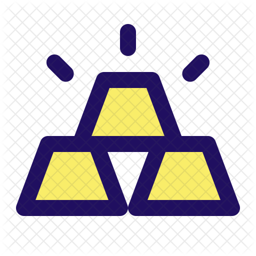 Gold Bar Icon - Icon (512x512)