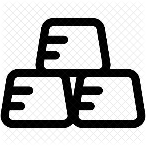 Gold Ingots Icon - Gold Bar (512x512)