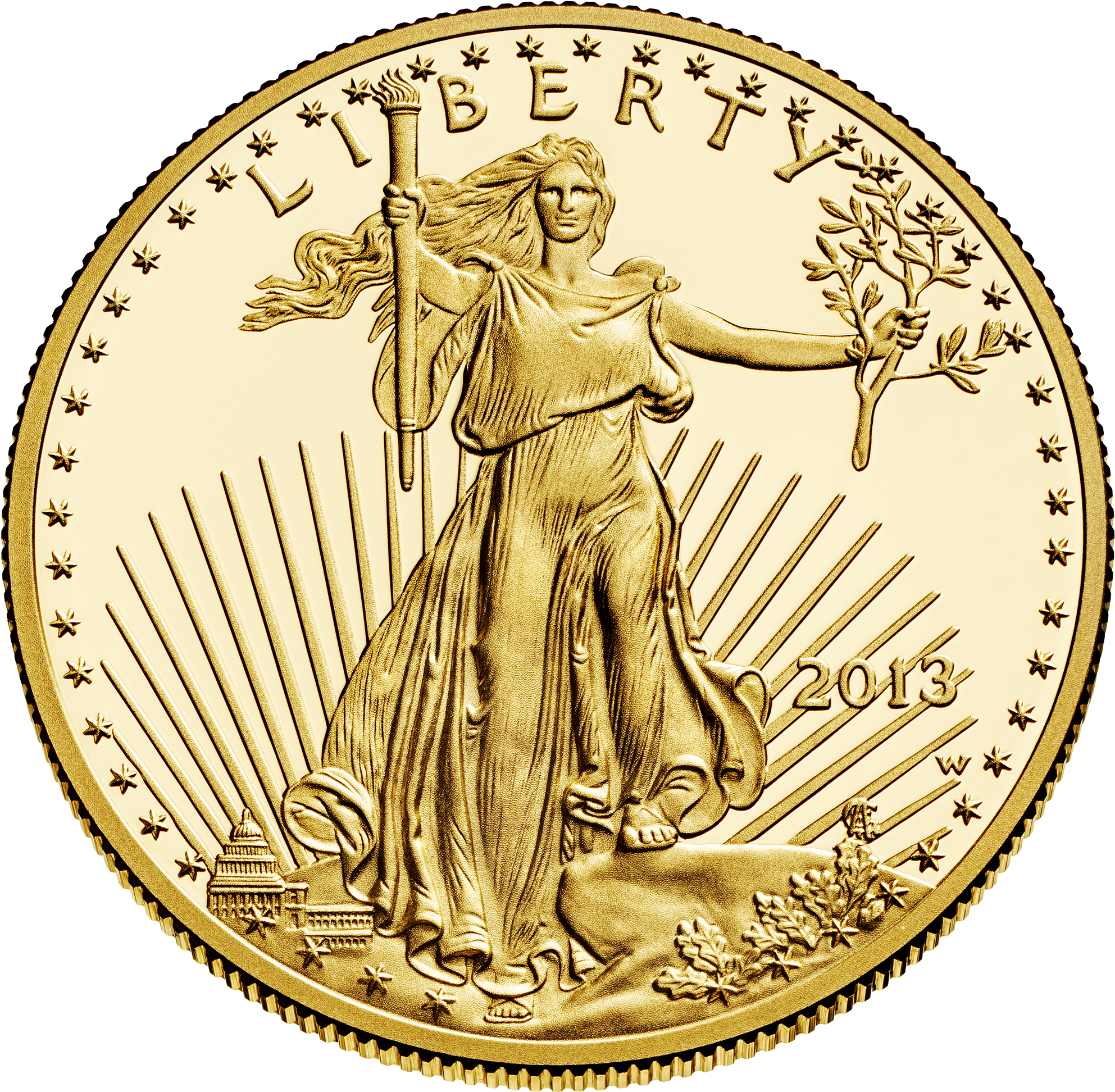 Liberty 50 Obverse - American Eagle Gold Coin (2000x2000)
