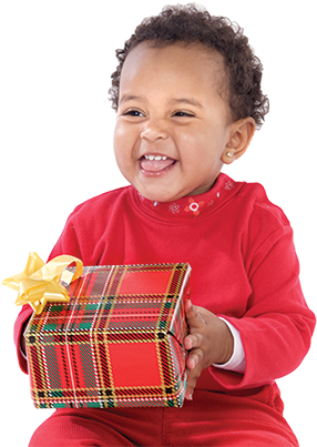 Operation Elf Is An All Volunteer Gift Giving Organization - Gift Giving Child (360x406)