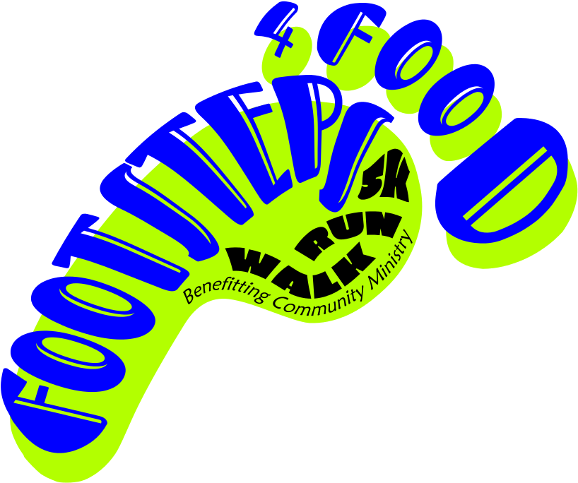 Footsteps4food 5k Run/walk - Logo (1053x745)