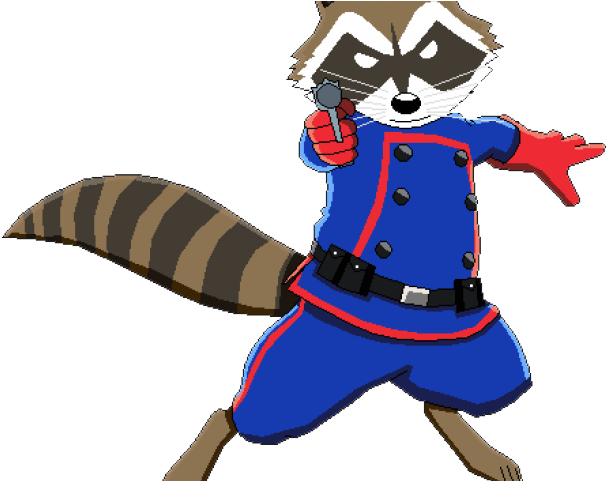 Rocket Raccoon Clipart Animated - Rocket Raccoon (640x480)