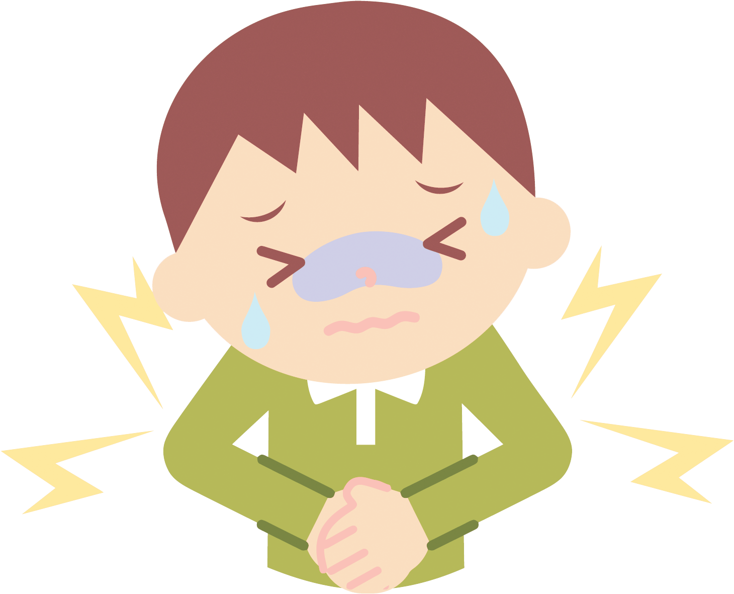 Download and share clipart about Abdominal Pain Cartoon Toothache Child - S...