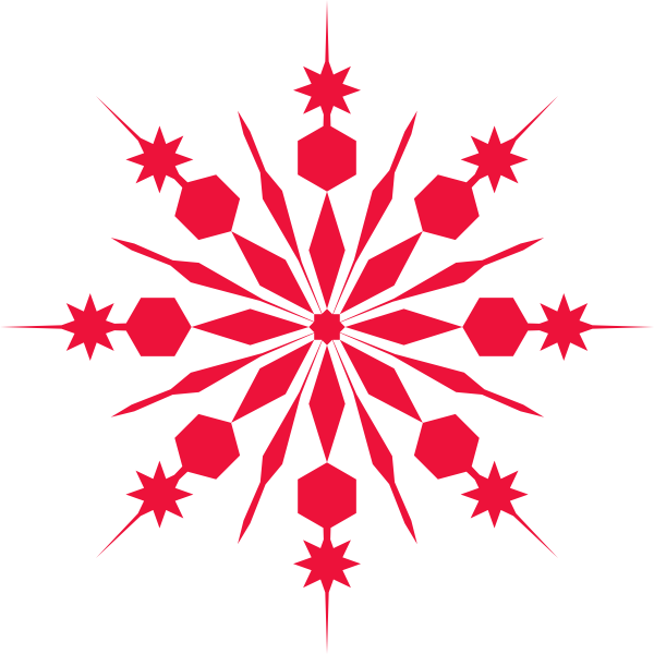 Pink Snowflake Png (600x600)
