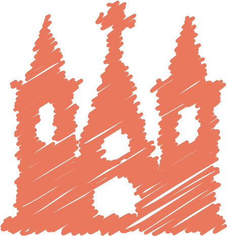 Christmas Hand Drawn Scribbles Icons - Christian Church (512x512)