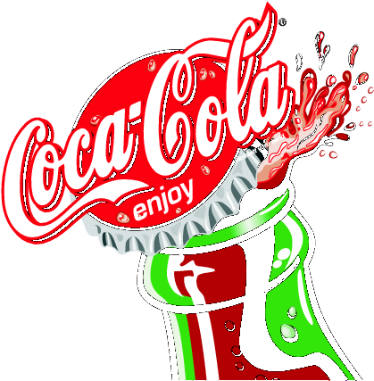 Coca Cola Clip Art - Coca Cola Logo Png (438x447)