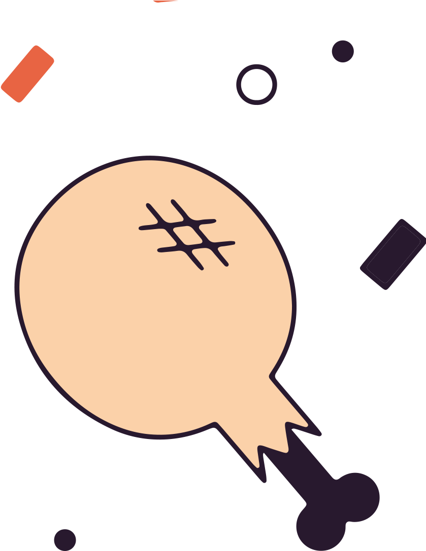 Chicken Thighs Chicken Meat - Illustration (2023x2063)