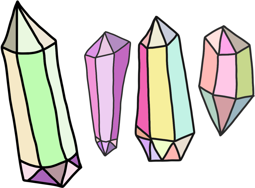 Free Crystal Handdrawn Illustration Colorful By Anjelakbm - Free Crystal Handdrawn Illustration Colorful By Anjelakbm (1024x1365)