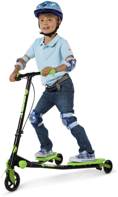 Y Fliker A1 Green - Yvolution Y Fliker A1air Scooter (400x400)