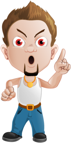 Bad Boy Vector Character By Hano22 - Bad Boy Cartoon Jpg (848x943)