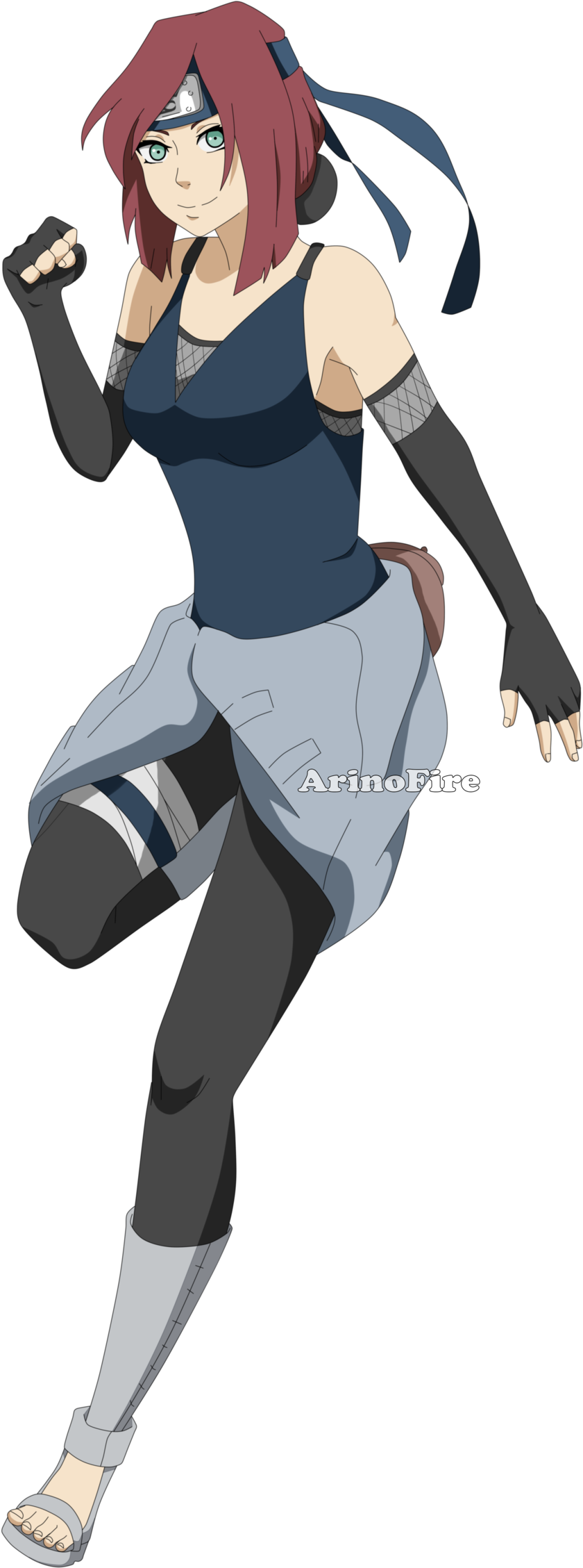 Red Hair Anime Boy Ninja Naruto Custom Character Girls 1024x2372 Png Clipart Download