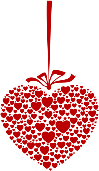 Hanging Heart Transparent Png Clip Art Image - Hanging Heart Png (355x600)