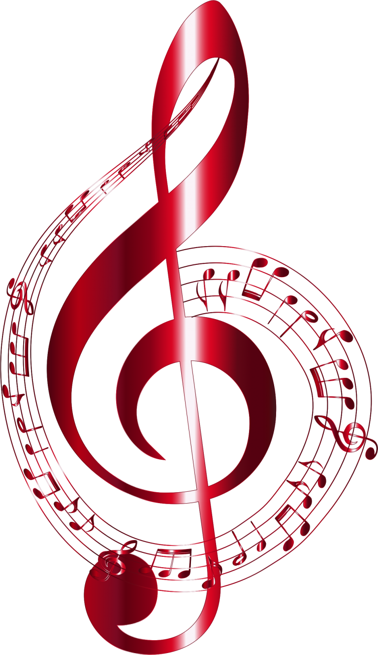 Musical Note Clef Clip Art - Musical Note Clef Clip Art (768x1328)
