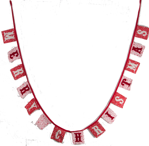 Sass & Belle Vintage Style Snowflake Christmas Bunting - Sass &amp; Belle Festive Snowflake Merry Christmas (500x490)