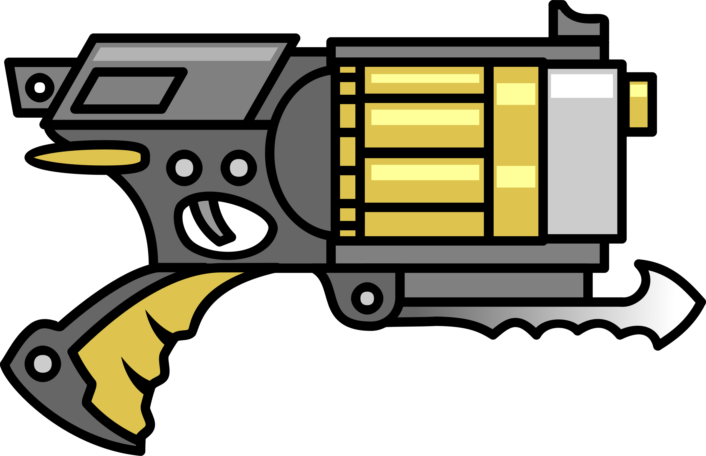 Firearm Clip Pistol Clip Art - Firearm Clip Pistol Clip Art (2400x1550)