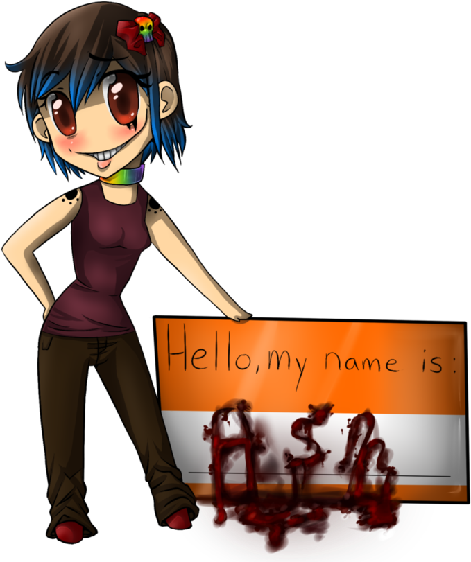Hello, My Name Is By Accursedasche - Cartoon (894x894)