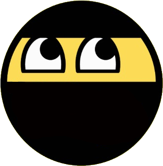 Pin Ninja Face Clipart - Awesome Ninja Trucker Hat, Adult Unisex, White (418x394)