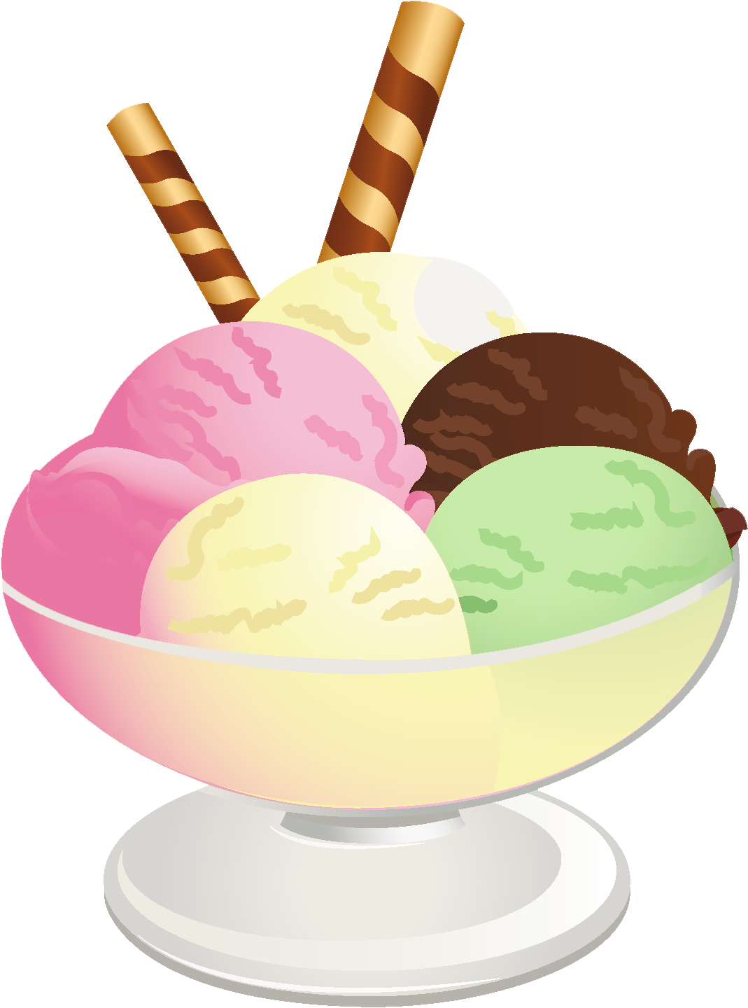 Ice Cream Sundae Clip Art - Ice Cream Free Clipart (1123x1504)
