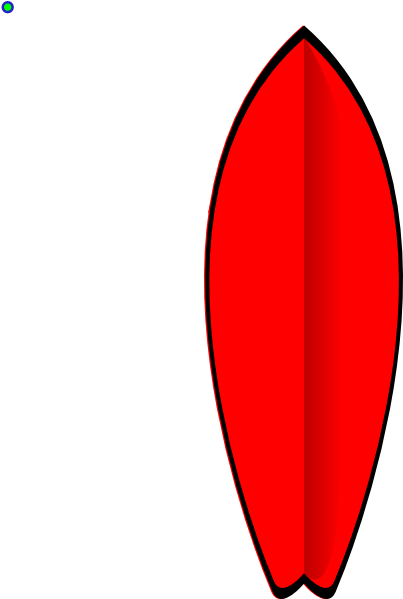 Red Surfboard Clip Art At Clker - Red Surfboard Clipart (462x598)