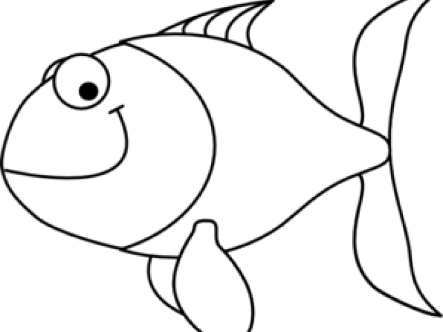 Fish Silhouette Clipart At Gets For Personal Use - White Fish Clip Art (640x480)
