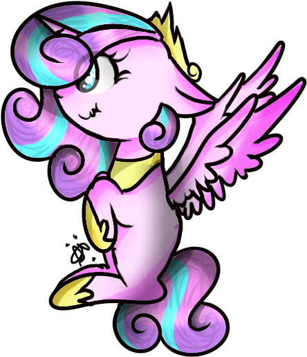 Flurry Heart By Thepegasisterpony - Cartoon (528x593)