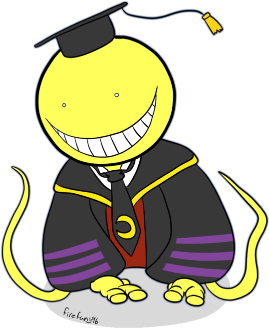 Koro-sensei By Firefang96 - Koro Sensei Chibi Png (600x686)