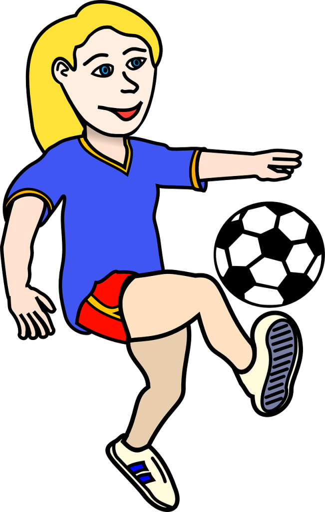 Girls Playing Clipart - Soccer Ball Clip Art (651x1024)