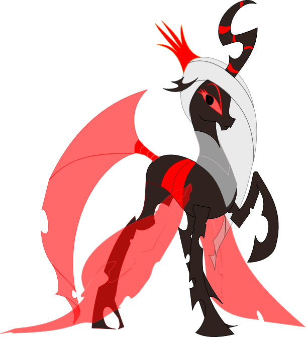 Changeling Queen Night Mist - Mlp Changeling Queen Oc (609x670)
