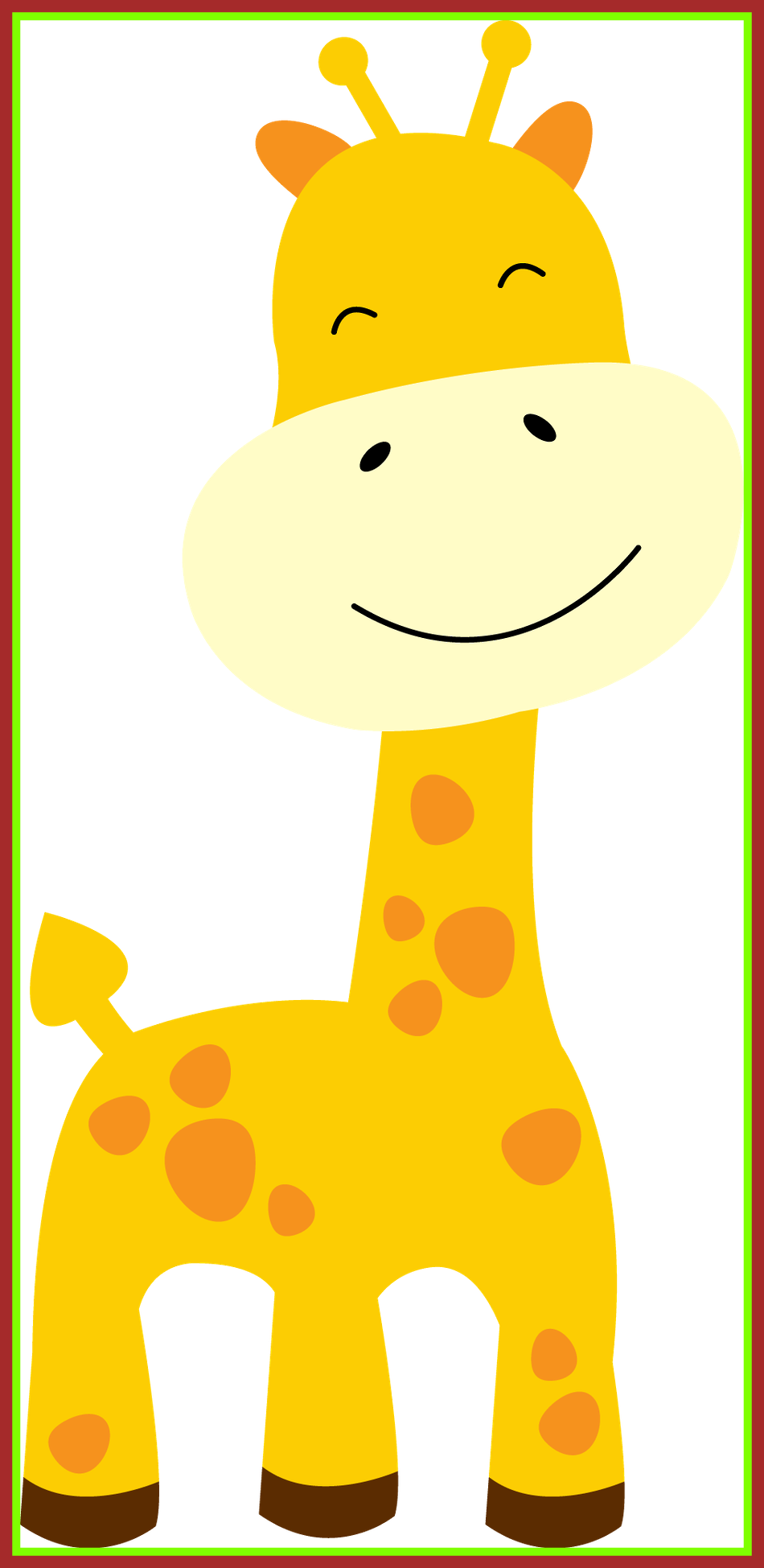 Incredible U F Giraffe For Baby Lion Clipart Trends - Baby Shower Baby Giraffe Clipart (950x1949)