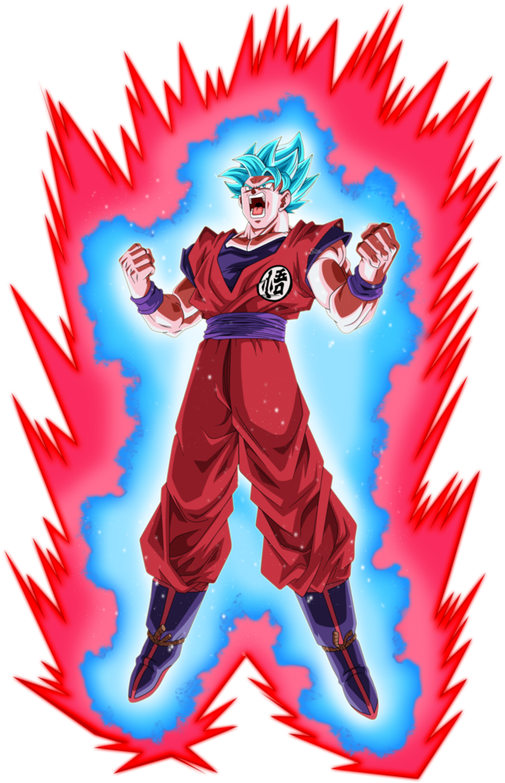 Goku Clipart Super Saiyen - Goku Super Saiyan Blue Kaioken (602x795)