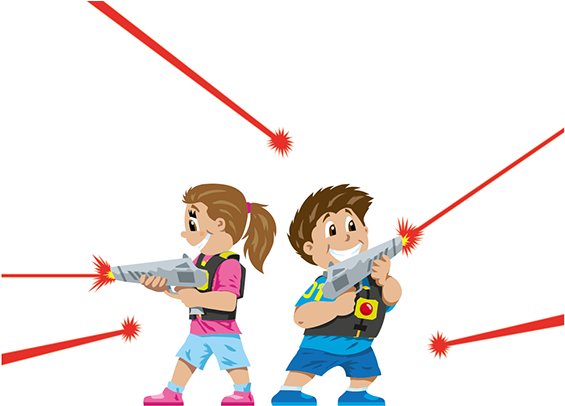 Lazer Clipart - Lazer Tag Clipart (571x412)
