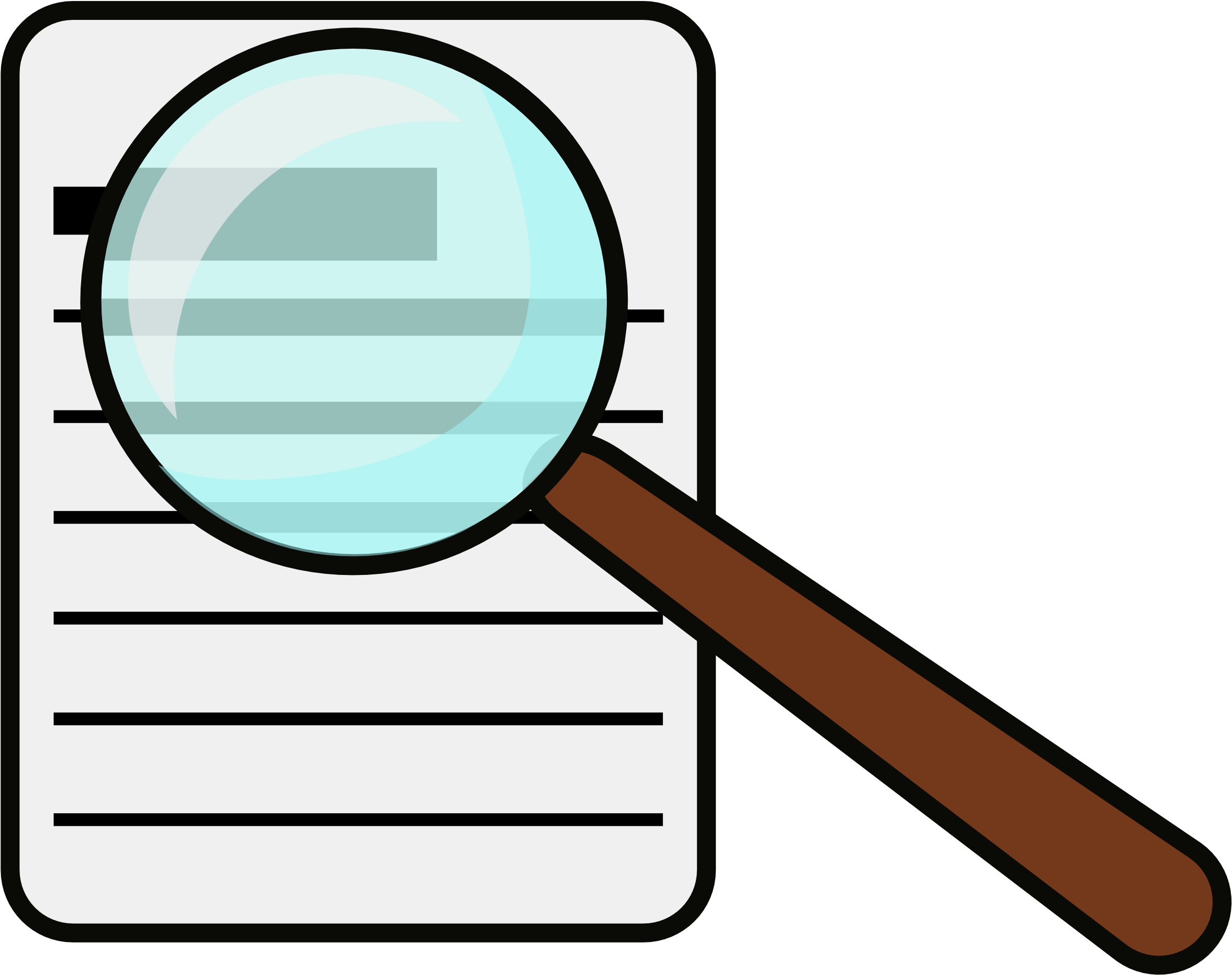 Picture - Magnifying Glass Clipart (880x746)