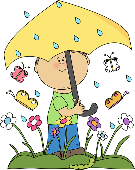 Image Result For Spring Clip Art - Rainy Day Clip Art (436x550)