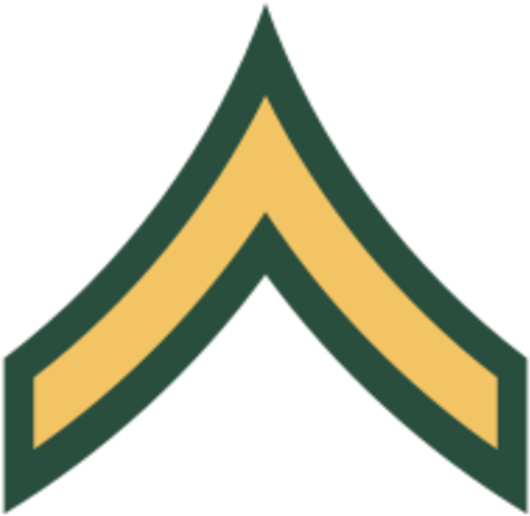 Being A Private Is The Lowest Army Rank, Its Normally - Army Rank Insignia Private (505x480)