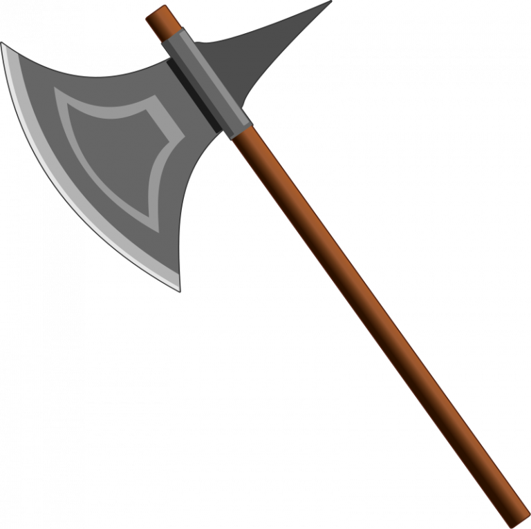 Battle Axe Clipart Free Battle Axe Clip Art Lego Man - Weapon Clipart (768x766)