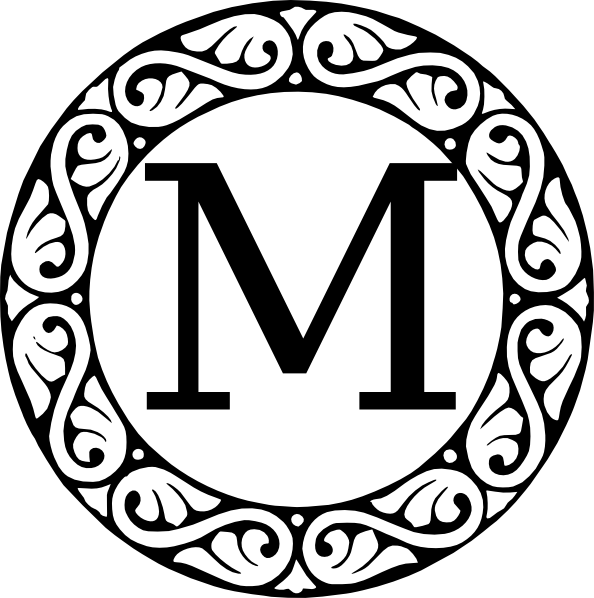 Monogram Letter M Png, Svg Clip Art For Web - Fancy Letter T (594x598)