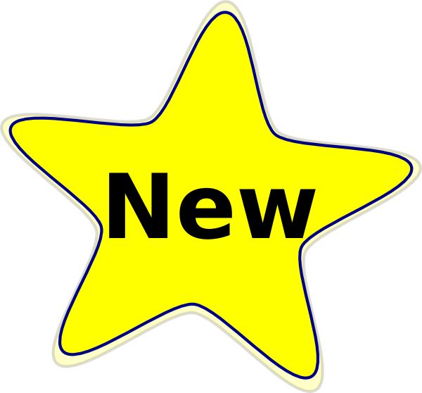Yellow New Star Clip Art At Clker - Clipart New (600x558)