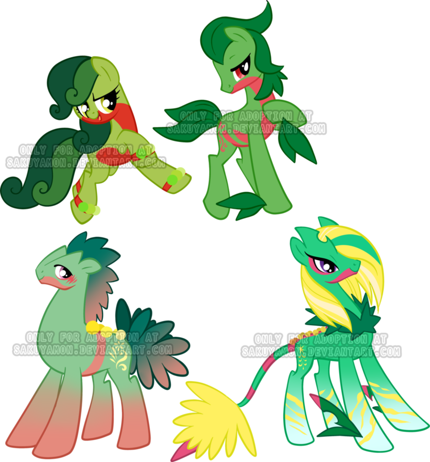 Pokepony Adoptables 43 By Sakuyamon - Cartoon (862x926)