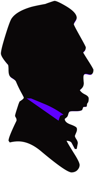 Presidents Clipart Abraham Lincoln Silhouette - Abraham Lincoln Silhouette Png (796x1280)
